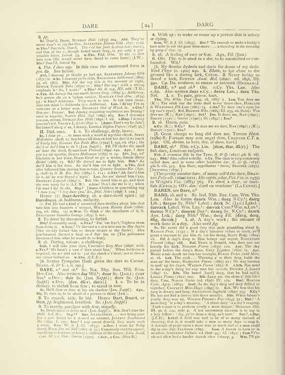 The English dialect dictionary - dare The English dialect dictionary - dare