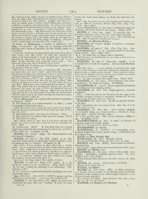 The English dialect dictionary - hate The English dialect dictionary - hate