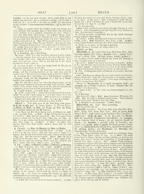English Dialect Dictionary - Heat English Dialect Dictionary - Heat