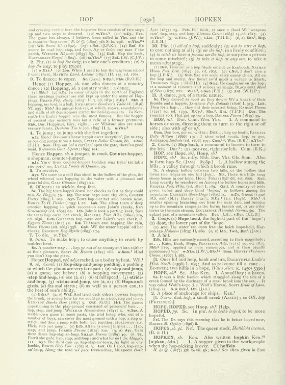 English Dialect Dictionary - hope English Dialect Dictionary - hope