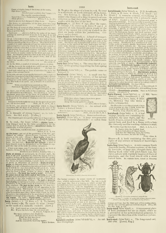 Century Dictionary - horn Century Dictionary - horn