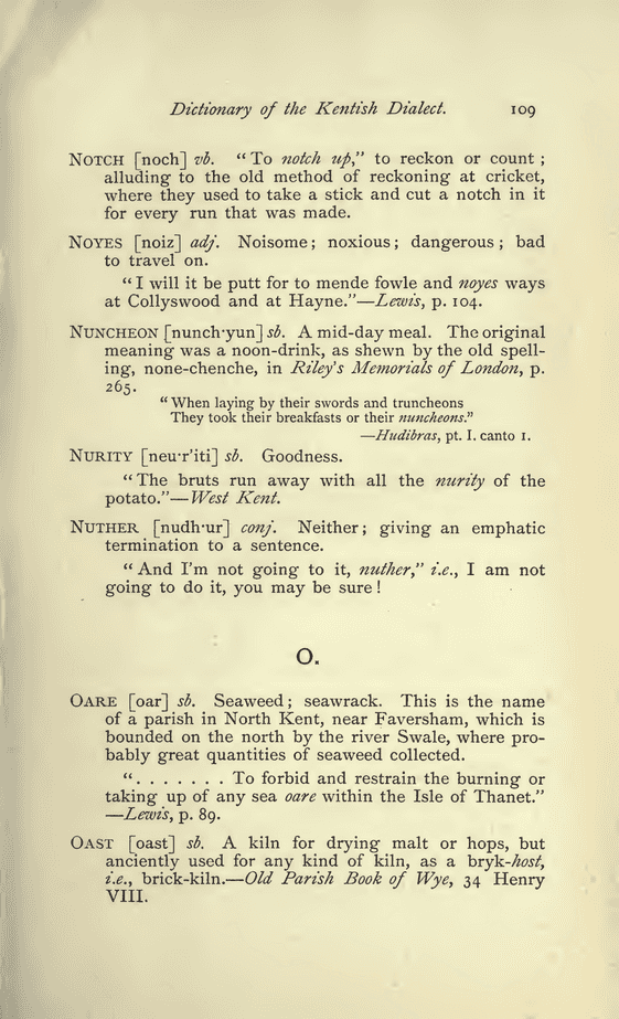 A dictionary of the Kentish dialect - oast A dictionary of the Kentish dialect - oast